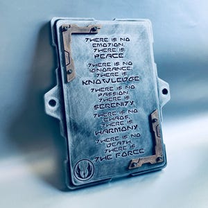 Jedi Code Wall Plaque - Wall Mount Panel