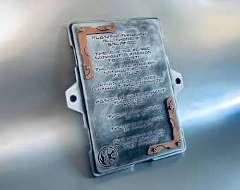 Gray Jedi Code Wall Plaque - Wall Mount Panel