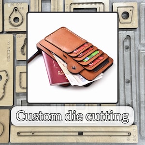 Multifunktionale Brieftaschenstanzschablone/kundenspezifische Passhalter-Präzisionsstanze/handgefertigtes Kartenhalter-Lederkunst-Werkzeug/Vatertagsgeschenk
