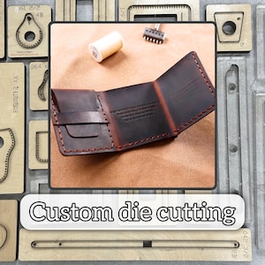 Custom wallet leather steel cutting knife die/high quality wallet leather precision cutting die/DIY leather crafts metal punching tool set