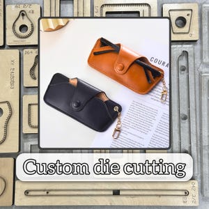 Präzisions-Stanzmesser-Set - für Brillensäckchen, Leder Handwerk Stahl-Schneidwerkzeuge, handgefertigte Brillensäckchen Leder Metall Stanzmesser