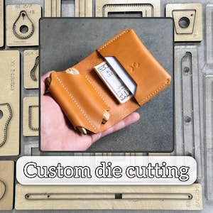 Porta-cartões multifuncional personalizado, cortador de couro, régua de aço de precisão faça você mesmo, conjunto de ferramentas de perfuração para artesanato em couro feito à mão