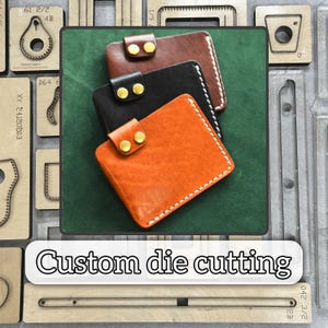 Porte-cartes à faire soi-même pour portefeuille, moule de découpe en cuir/moule de couteau en métal de précision en cuir fait main/outil de poinçonnage en acier en métal pour artisanat en papier kraft