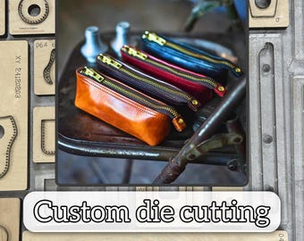 Long pencil cases Precision punching tool ; custom leather steel ruler cutting die, for storing pens, erasers, etc. A must-have for students