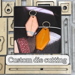 Easy keychain leather cutting die, high quality leather punching die set, leather craft kraft tools, handmade steel cutting knife