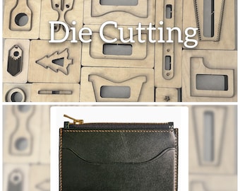 Mini Card Holder Leather Cutting Die Cutting DIY Card Holder Leather Punching Die Set Leather Craft Kraft Paper Tool Set