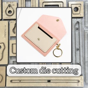 Troquel de corte de cuero para tarjetero simple para mujer, herramienta de troquelado de metal de precisión para cuero de alta calidad, troquel de perforación artesanal de cuero para monedero