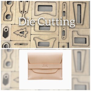 Moule de découpe de sac pour cartes en cuir, jeu de matrices de perforation en cuir pour bricolage, jeu d'outils Kraft pour travaux manuels en cuir - fournitures d'artisanat découpées pour Noël