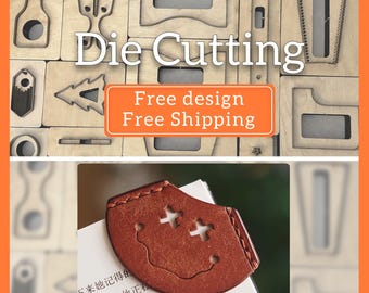 Juego de troqueles de perforación de cuero personalizados para marcadores, patrón de agujeros para marcadores, troqueles de corte de cuero, molde de troquelado para corte de cuero, herramienta Kraft para artesanías de cuero
