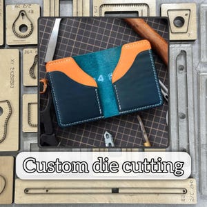 Independently designed wallet leather metal die cutting mold, custom steel ruler die cutting mold, handmade leather craft punching tool