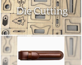 Vintage Pen Case Leather Cutting Die Cutting Handmade Custom Leather Crafts Leather Crafts Kraft Paper Cutting Tools