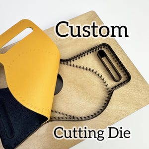 Troqueles de corte de cuero personalizados: herramientas de precisión para proyectos de bricolaje, artículos de cuero hechos a mano, fieltro, tela y papel. Compatibles con Sizzix.