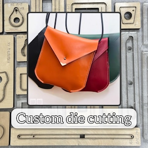 Einfache Umhängetasche Leder Handstanze, Handytasche Leder Präzisionsstanze und Metall Stanzwerkzeug Set