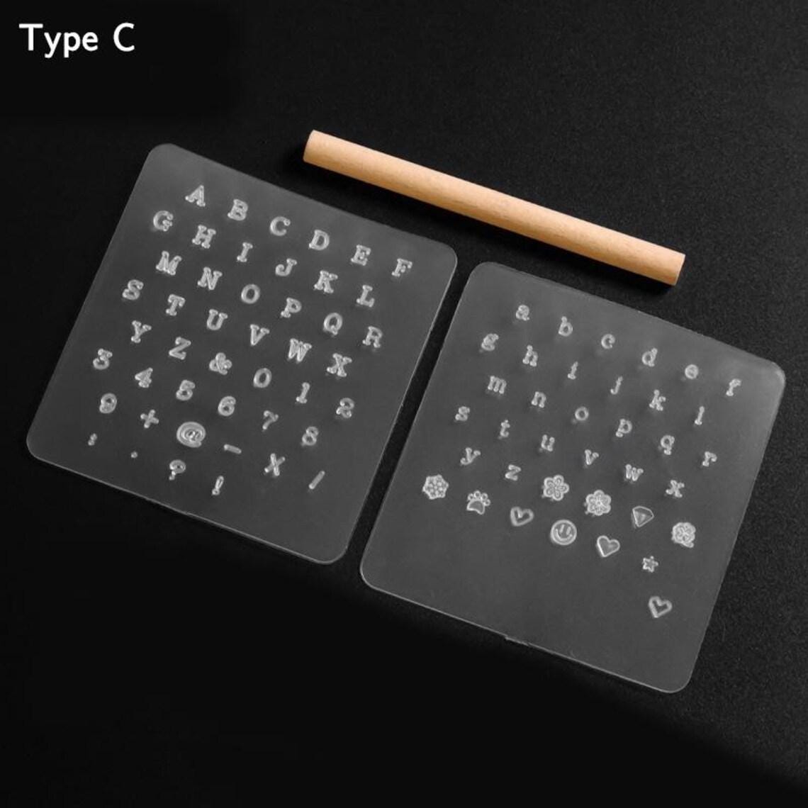 Tapping Letters Leather Transparent Hand-tapping Logo Tool, DIY Plant-tanned Leather ...