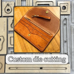 DIY long portefeuille couteau de coupe en cuir/porte-cartes de qualité en cuir matrice de découpe de précision en métal/porte-monnaie en cuir artisanat en acier outil de poinçonnage