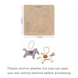 Lederstanzteile/Sizzix stanzen/Pony Anhänger/Schlüsselanhänger aus Leder/DIY