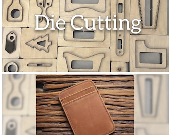 Card Holder Leather Die Cutting, Custom Card Sleeve Die Cutting, Steel Ruler Metal Die Cutting Machine, Leather Crafts Kraft Paper Tools