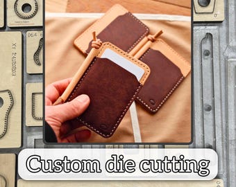 Rope Card Holder Unique Design Cutting Die/Customized Precision Metal Knife Die/Handmade Leather Craft Punching Tool/Father's Day Gift