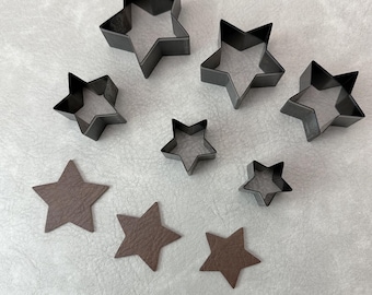 10-100mm Star Leather Cutting Die Earring / Leather Die Cut Mold / Leather Earrings Die Cutter / Polymer Clay Cutters