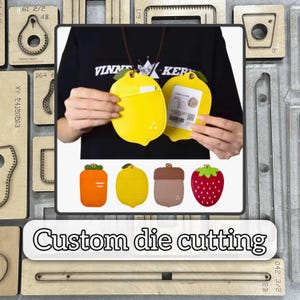 Molde de corte de couro para bolsa de cartão de desenho animado/molde de faca de metal de precisão para porta-cartões de vários estilos personalizado/ferramenta de perfuração artesanal