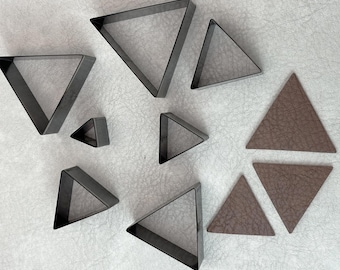 10-100mm Triangle Leather Cutting Die Earring / Leather Die Cut Mold / Leather Earrings Die Cutter / Polymer Clay Cutters