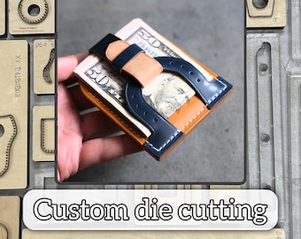 Horseshoe card holder leather creative cutting mold-wallet leather precision metal knife mold/handmade kraft paper craft punching tool