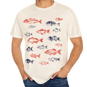 Vintage Northern Elements / Fish T-shirt / 90s Fishing Promo