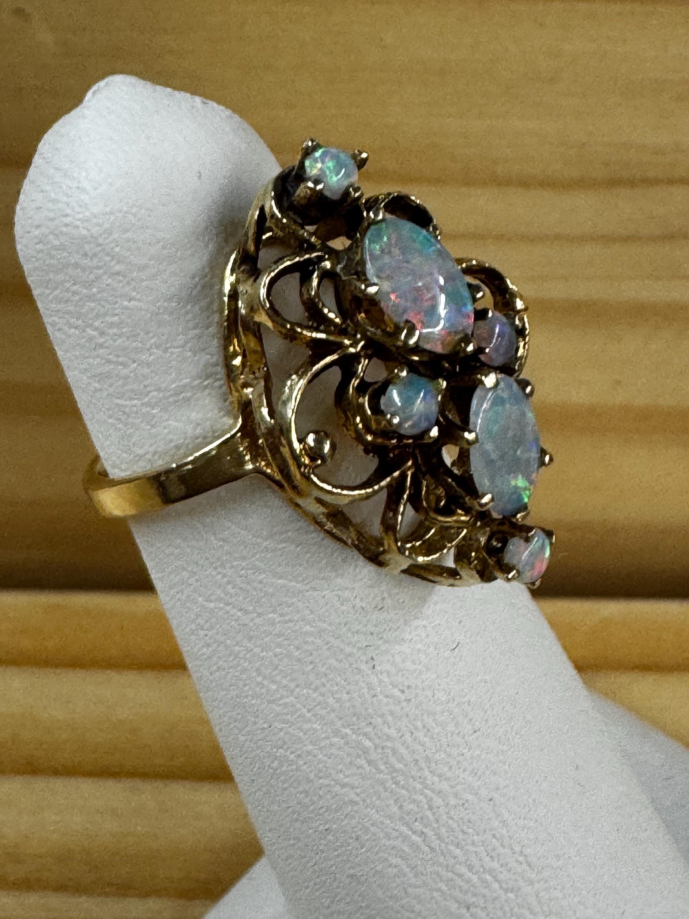 Victorian Gold Opal Ring Antique Vintage Estate Very Old Edwardian ...