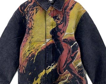 MARVEL X HUF Dark Phoenix Medium Cotton Work Jacket X-men