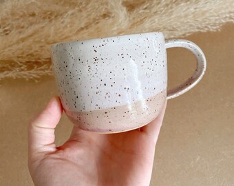 Handmade Ceramic Mug, Contemporary Ceramics, Wheel Thrown, Gift for Coffee or Tea Lovers, Housewarming Gift