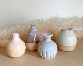 Handmade Ceramic Mini Bud Vase for flowers and home decor