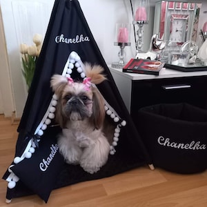 Personalized Pet Teepee, Pet Tipi, Dog Teepee, Elegant Dog House, Cat Tipi, Bunny Teepee