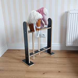 Hobby Horse Stable Barn, Horse stic stall stable, Hobby horse shelf, Hobby horse organizer 2,3 or 4 stic hobby horse