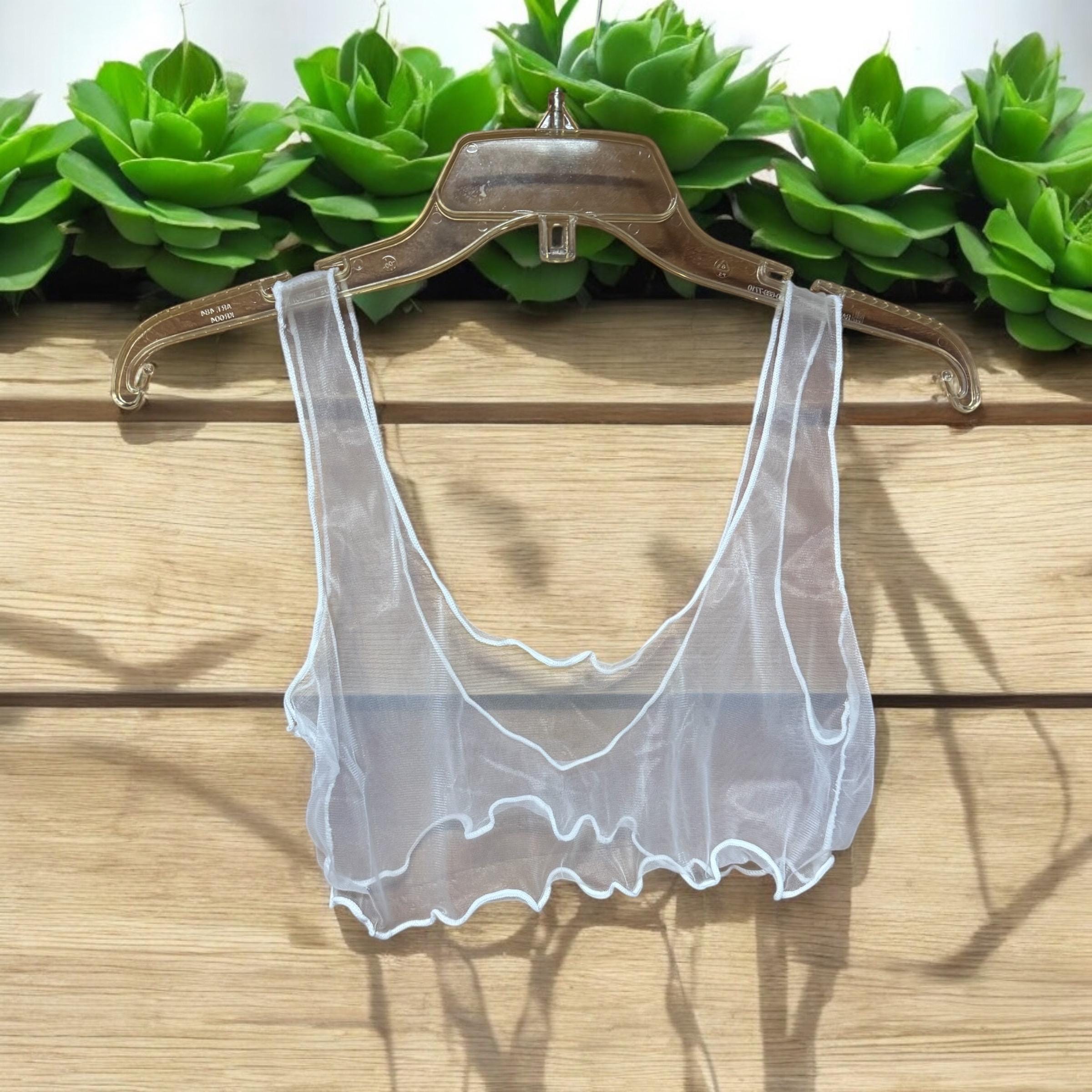Vintage White Sheer Shirt - Etsy