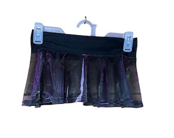 Sheer Black Mini Skirt