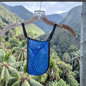 Blue Mesh Thong - Men's Lingerie image 3