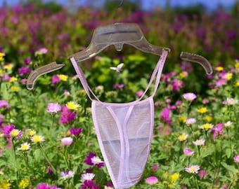 Men's Pink Chiffon Thong