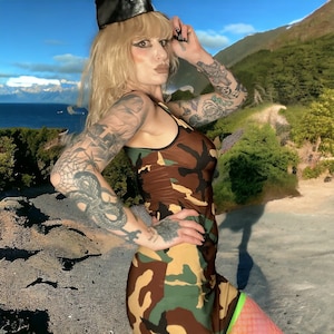 Trendy Camouflage Tank Style Dress - Summer Fashion Staple