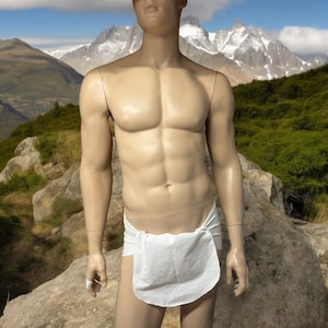 Handmade Unbleached Cotton Muslin Subligaculum - Ancient Roman Undergarment Replica