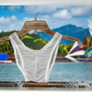 Boxer Homme Transparent Blanc - Taille M - DomiGe - Lingerie Sculptante