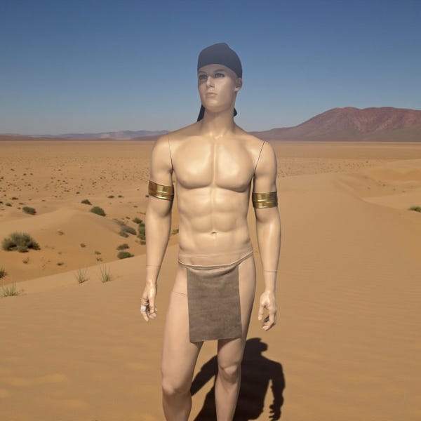 Conjunto de taparrabos y tanga de ante sintético Tribute