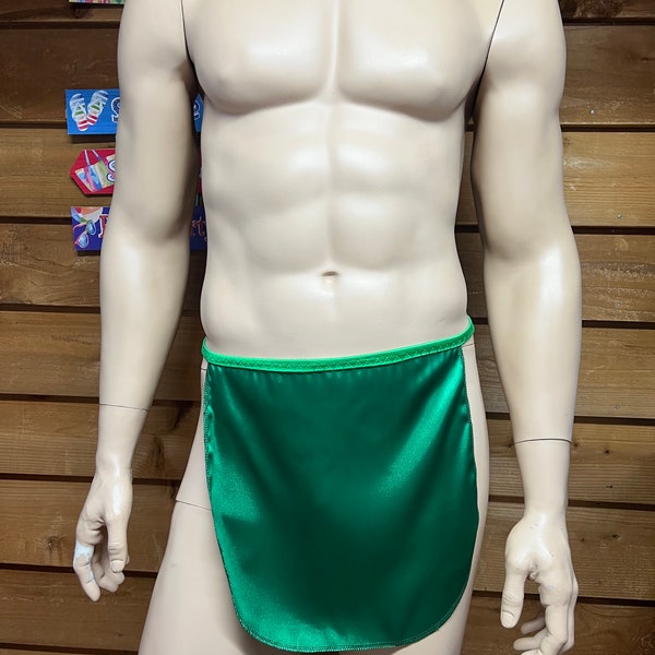 Green satin loincloth