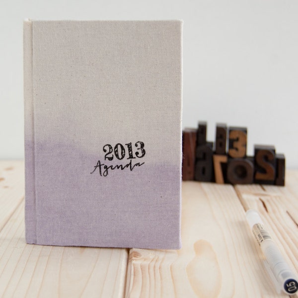 2013 Weekly Planner Ombre Dip Dye Lavander