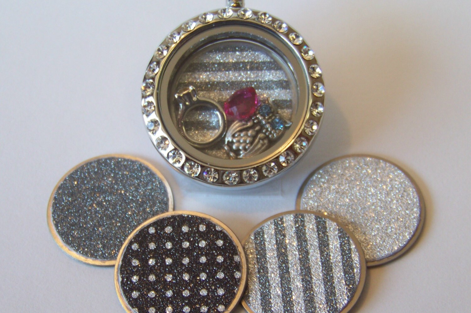 TODAY!! Buy One Get One Free! Glitter Locket Plates, fits all brands …