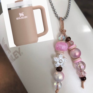 NEW! Almond Rose Stanley Charms, Stanley Accessories, Tumbler Charms, Tumbler Accessories, Tumbler Boot Topper Charms