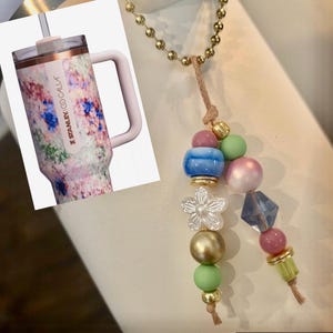 NEW! Stanley x Calia Olive Eden Handle Charms, Stanley Accessories, Tumbler Charms, Tumbler Accessories, Tumbler Boot Topper Charms
