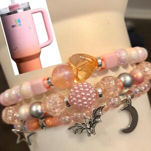 Spellcast Pink Stack, Tumbler Accessories, Tumbler Bracelet Stacks