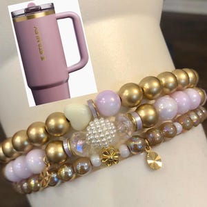 Cashmere Cup Stack, Tumbler Accessories, Tumbler Bracelet Stacks