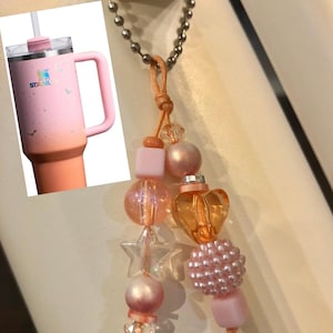 NEW!  Spellcast Pink Handle Charm, Tumbler Handle Charms, Tumbler Bracelet Stacks