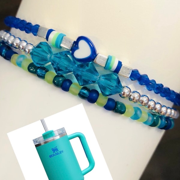 NEW! Aqua Boot Topper, Stanley Accessories, Tumbler Accessories, Tumbler Boot Topper Charms, Water Bottle Charms